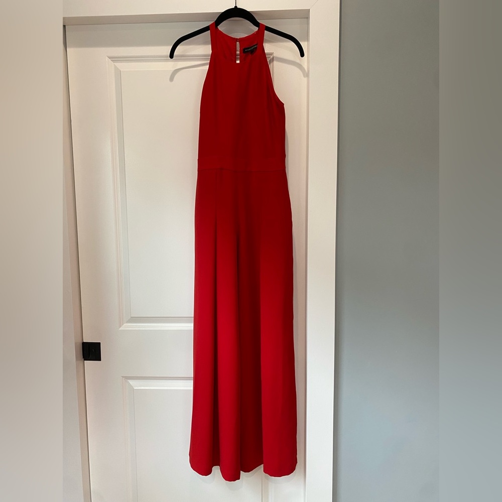 Red Holiday Party Jumpsuit - Banana Republic - Size 2